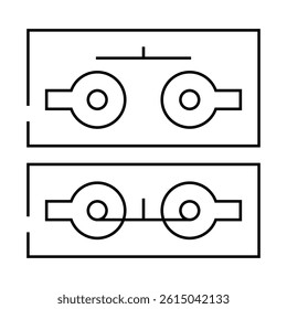 push button switch mechanism line icon vector. push button switch mechanism sign. isolated contour symbol black illustration