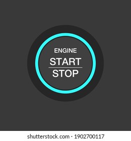 Push Circle Button Engine Stop Start Quality