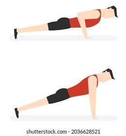 push up demostration vector illustration