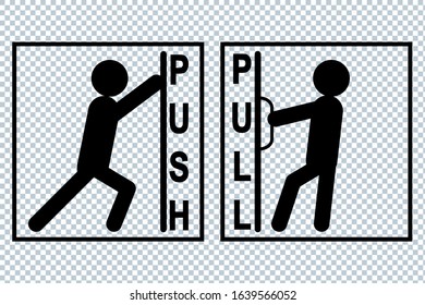 Push door icon & Pull door icon