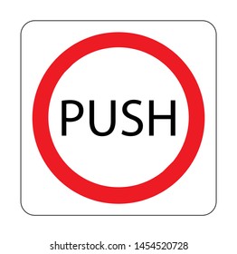 Push door icon,Vector illustration Design.
