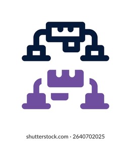 push up duotone icon. Sleek and modern vector icon for websites, mobile apps, marketing materials, and corporate design. Fully scalable and ready to use.