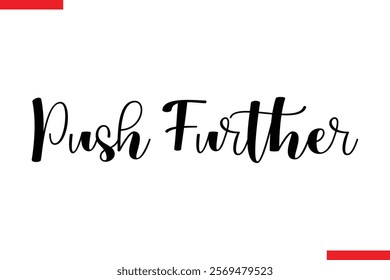 Push Further style typography text