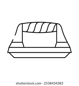 push up gym tool line icon vector. push up gym tool sign. isolated contour symbol black illustration