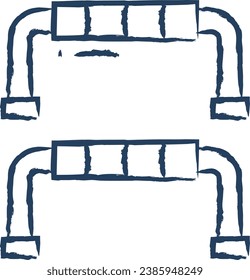 Push Up hand drawn vector illustration