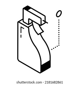 Angereicherte Flasche mit Flasche gefüllt mit Flüssig-Wasserflasche-Symbol