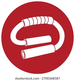 Empuje hacia arriba el diseño de la Ilustración vectorial del icono de la manija