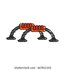 Push up handle vector illustration