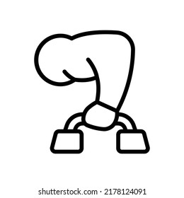 Icono de inserción. Diseño De Estilo De Arte De Línea Aislado En Fondo Blanco
