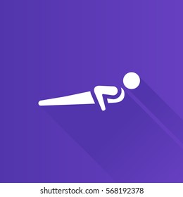 Push up icon in Metro user interface color style. Sport gym fitness workout