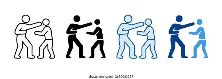 Push Icon Set Multiple Style Collection