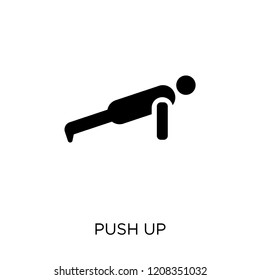 Push up icon. Push up symbol design from Gym and fitness collection. Simple element vector illustration on white background.
