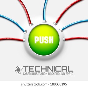 Push label emblem element