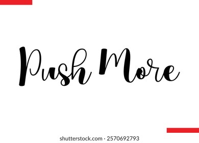 Push More style typography text