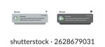 Push notifications icons. Notification template Message Interface. Message bubble icons.  displaying alerts and messages on the screen. Vector.