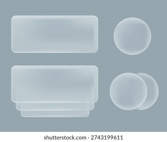 Push notifications, messages, vector illustration modern glass theme template mockup. Online chat glassmorphism. Message bubble icons with for smartphone notification center, displaying alerts
