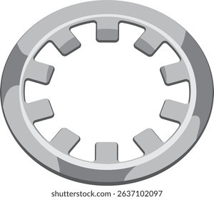 push on ring vector drawing.