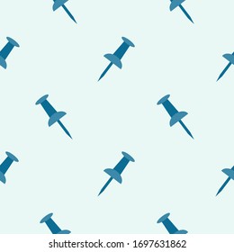 push pin or push button seamless pattern vector illustration