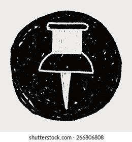 push pin doodle drawing