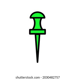 Dibujo de clavijas pulsadas, ilustración vectorial