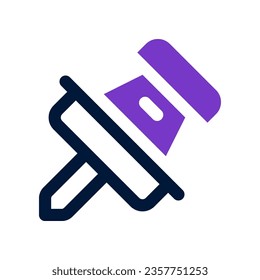 push pin duo tone icon. vector icon for your website, mobile, presentation, and logo design.