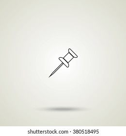 Push pin icon.