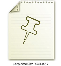 Push pin icon