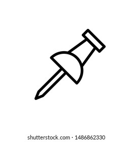 push pin icon design template