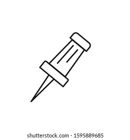 push pin icon design template EPS 10