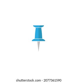 push pin icon design template vector isolated illustration
