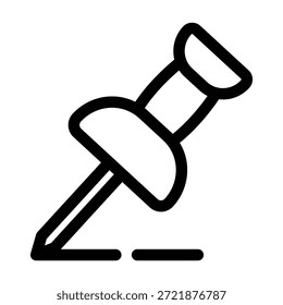 Ilustração de modelo de design de ícone de pino de pressão
