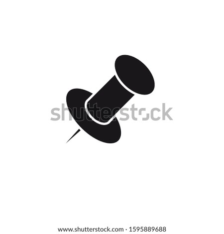 push pin icon design template EPS 10