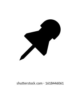 push pin icon design vector template