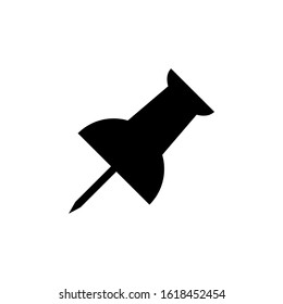 push pin icon design vector template