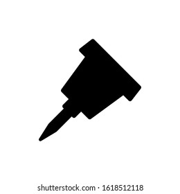 push pin icon design vector template