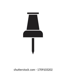 Push pin icon design vector for multiple use  