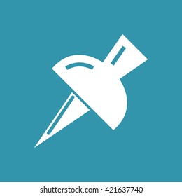 Push Pin Icon. Eps-10.