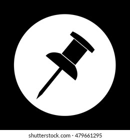 push pin icon illustration design