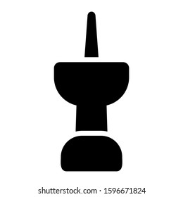 push pin icon isolated sign symbol vector illustration - high quality black style vector icons
