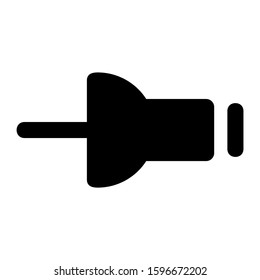 push pin icon isolated sign symbol vector illustration - high quality black style vector icons
