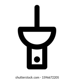 push pin icon isolated sign symbol vector illustration - high quality black style vector icons
