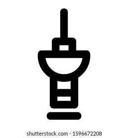 push pin icon isolated sign symbol vector illustration - high quality black style vector icons
