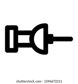 push pin icon isolated sign symbol vector illustration - high quality black style vector icons
