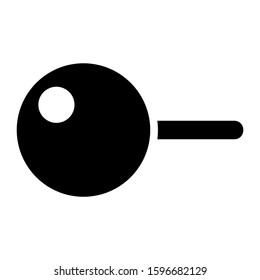 push pin icon isolated sign symbol vector illustration - high quality black style vector icons
