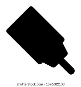 push pin icon isolated sign symbol vector illustration - high quality black style vector icons
