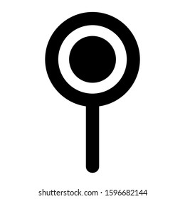 push pin icon isolated sign symbol vector illustration - high quality black style vector icons
