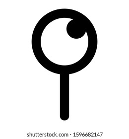 push pin icon isolated sign symbol vector illustration - high quality black style vector icons
