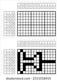 Ícone De Push Pin Sem Programa Pixel Art, Ícone De Pino De Desenho, Ilustração De Arte Vetorial De Thumb Tack, Jogos De Quebra-Cabeças Lógicos, Pic-A-Pix, Pintura De Imagem Por Números, Picross