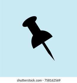 push pin icon office item