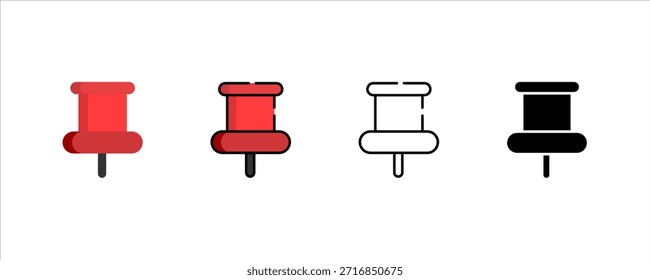 Empuje el paquete del icono del Pin para el Tablero del aviso